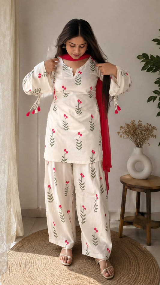 Flora farshi salwar set